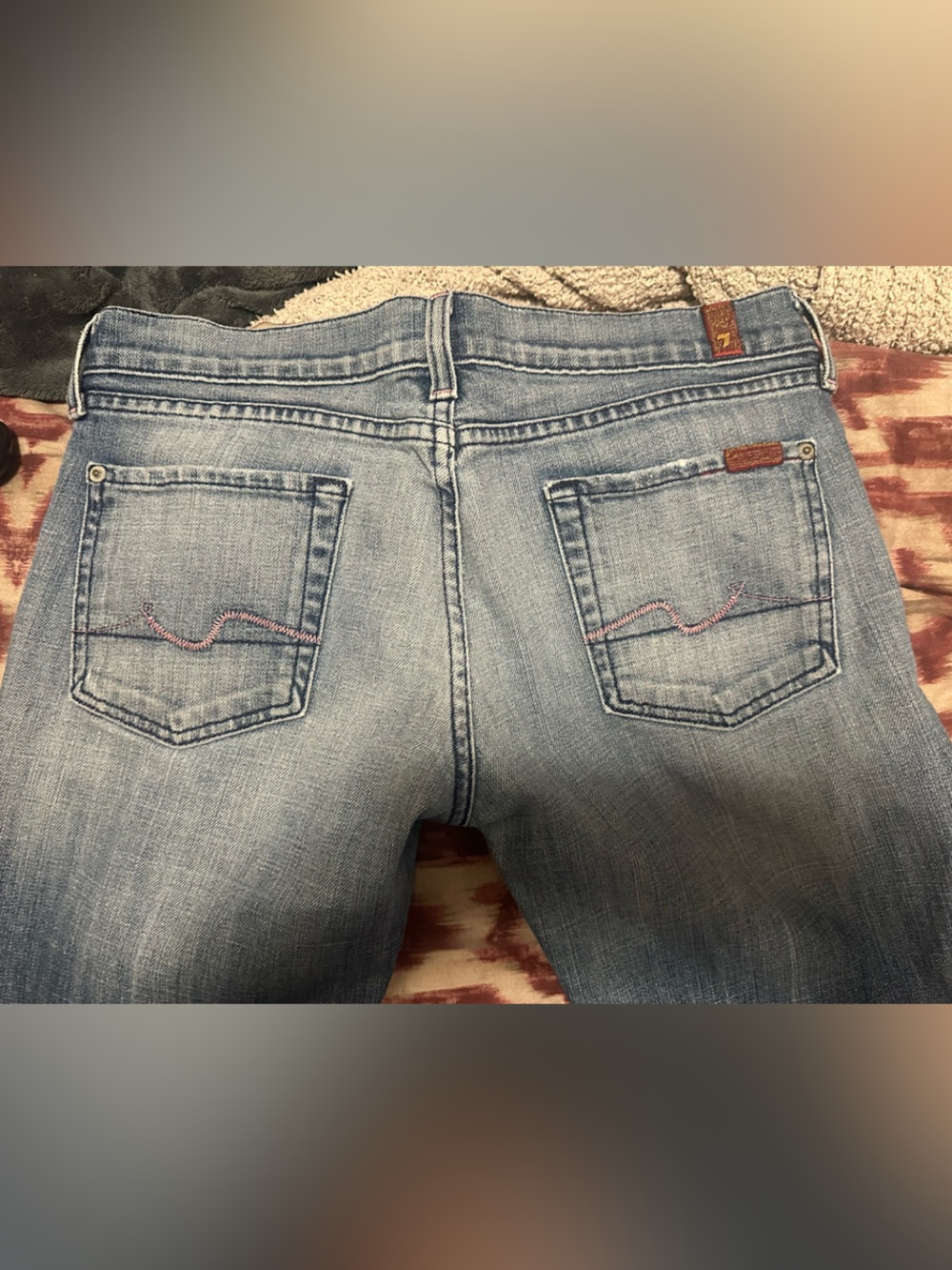 Seven for all mankind bootcut Pink Stitching jeans size 30